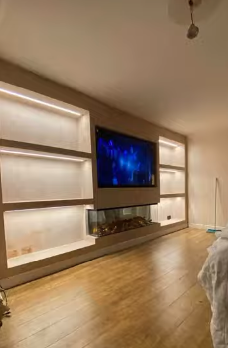 media wall fire finished